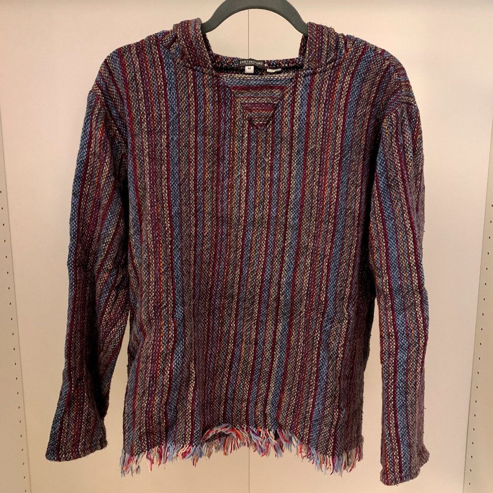 Earthbound Trading Co. Purple Knit Hoodie